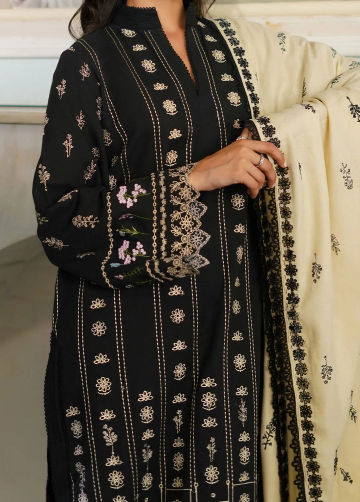 Sahar Embroidered Khaddar Suit Unstitched 3 Piece SHR24A EDK-24-V2-03 - Winter Collection