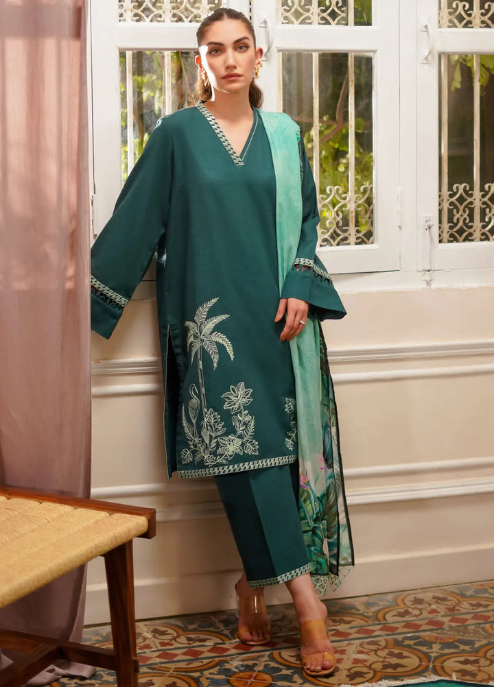 Sahar Embroidered Khaddar Suit Unstitched 3 Piece SHR24A EKH-24-V2-02 - Winter Collection