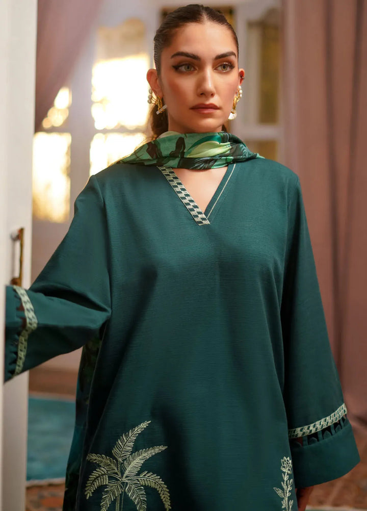 Sahar Embroidered Khaddar Suit Unstitched 3 Piece SHR24A EKH-24-V2-02 - Winter Collection