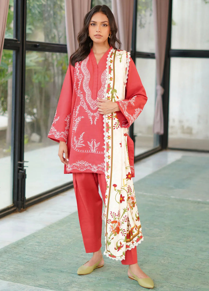 Sahar Embroidered Khaddar Suit Unstitched 3 Piece SHR24A EKH-24-V2-03 - Winter Collection