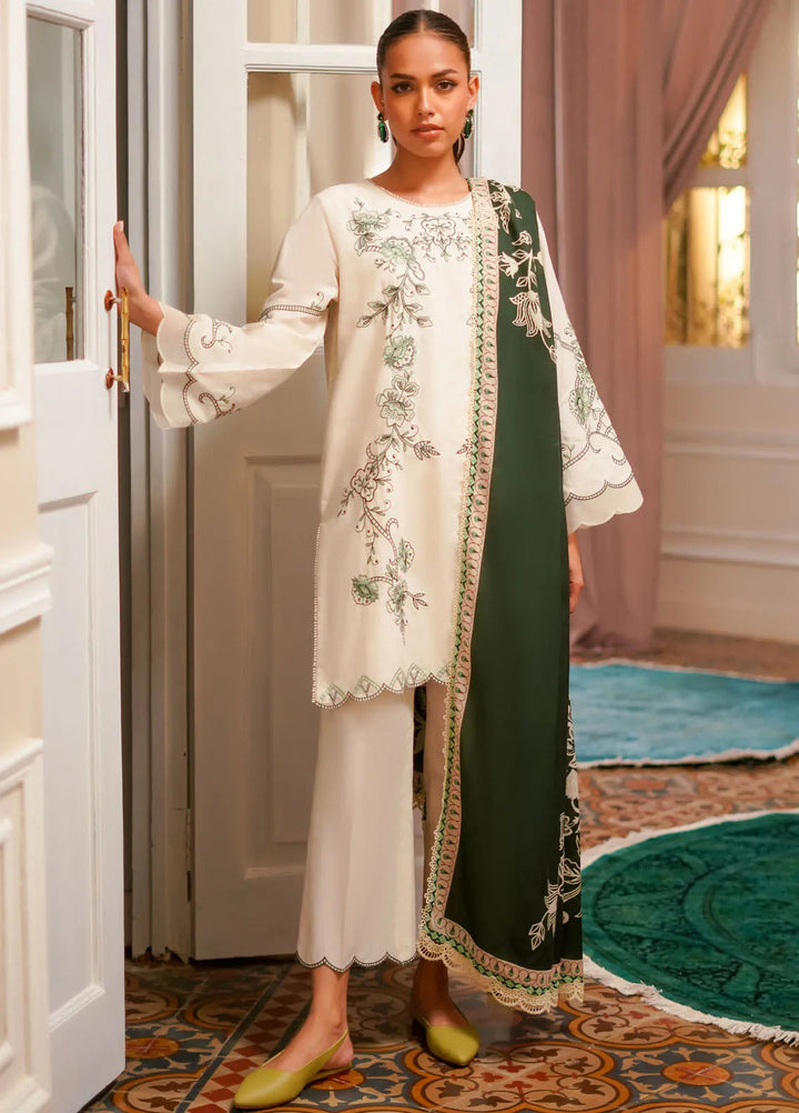 Sahar Embroidered Khaddar Suit Unstitched 3 Piece SHR24A EKH-24-V2-04 - Winter Collection