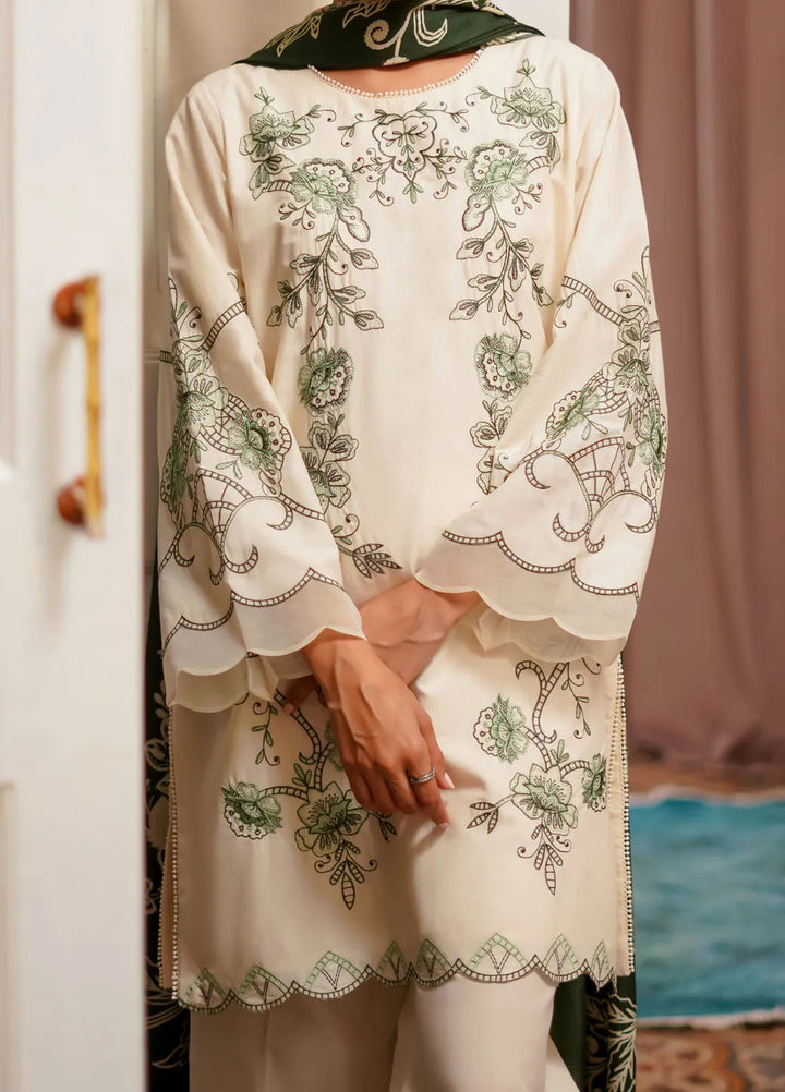 Sahar Embroidered Khaddar Suit Unstitched 3 Piece SHR24A EKH-24-V2-04 - Winter Collection