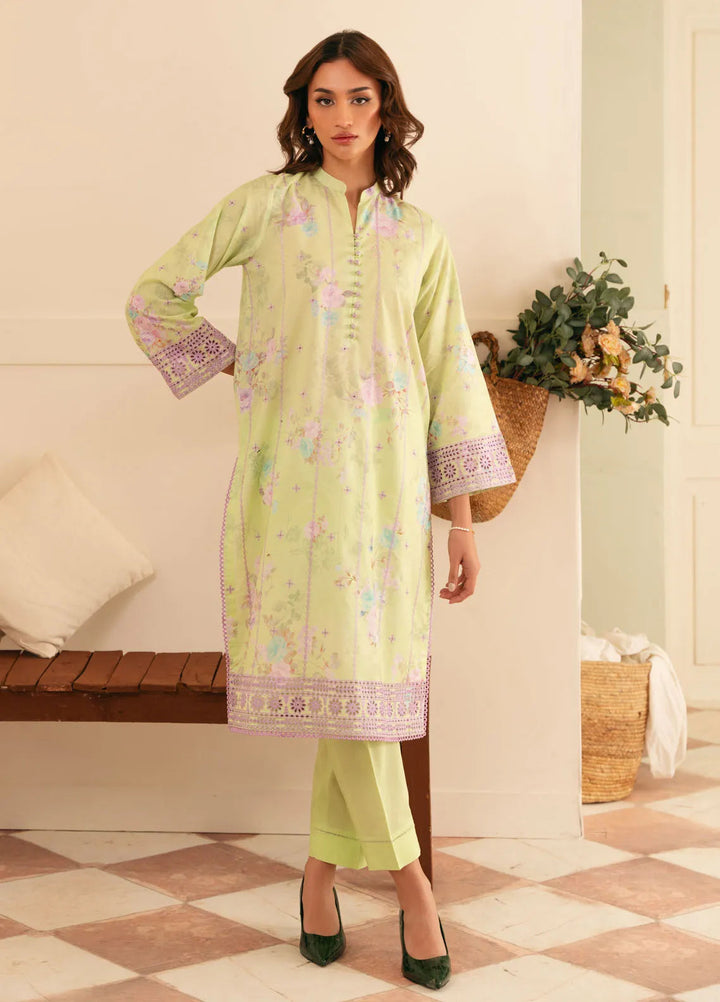 Sahar Embroidered Lawn Suit Unstitched 3 Piece EL-V1-S25-07 Lavender Meadow - Festive Collection