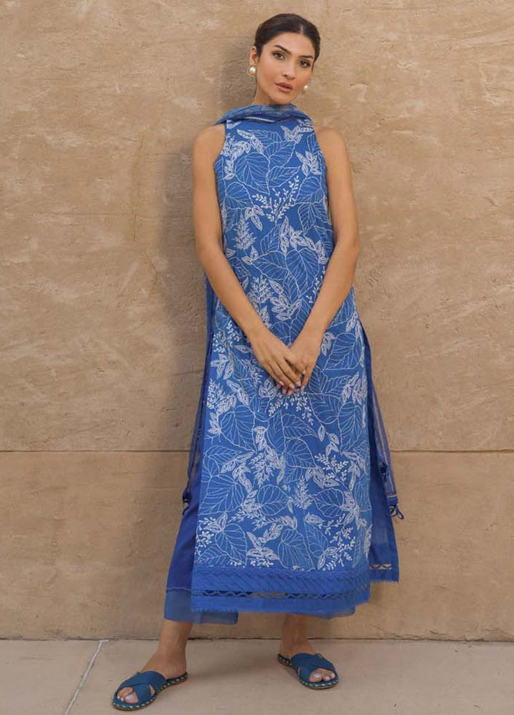 Sahar Embroidered Lawn Suit Unstitched 3 Piece SHR24LS S24-ES-L1-04 - Spring Summer Collection