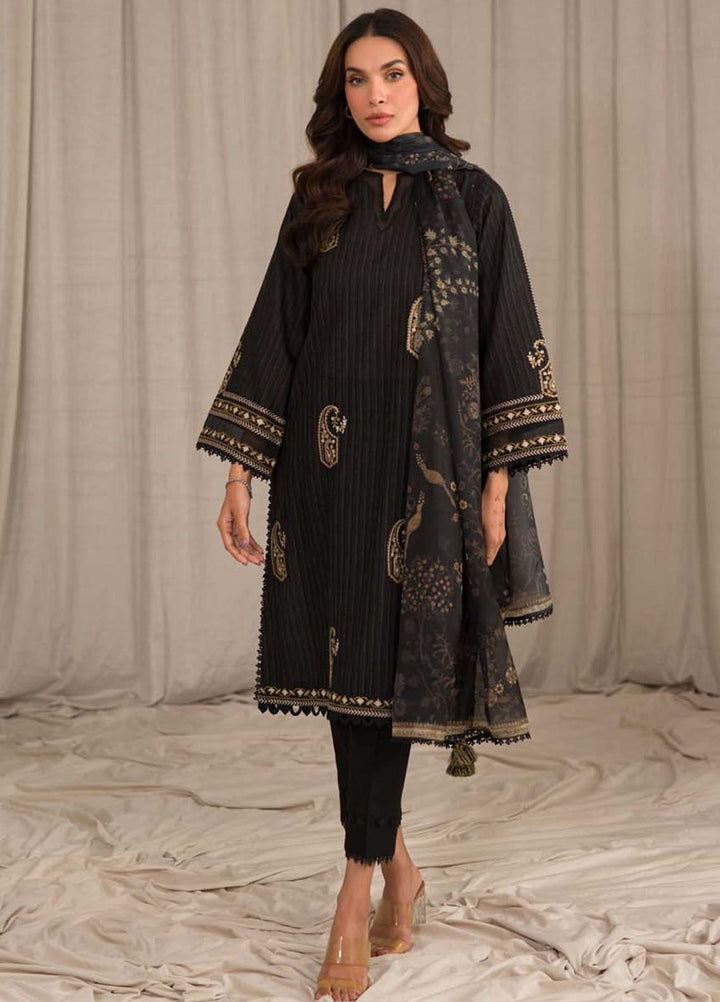 Sahar Embroidered Lawn Suit Unstitched 3 Piece SHR24LS S24-TL-L1-02 - Spring Summer Collection