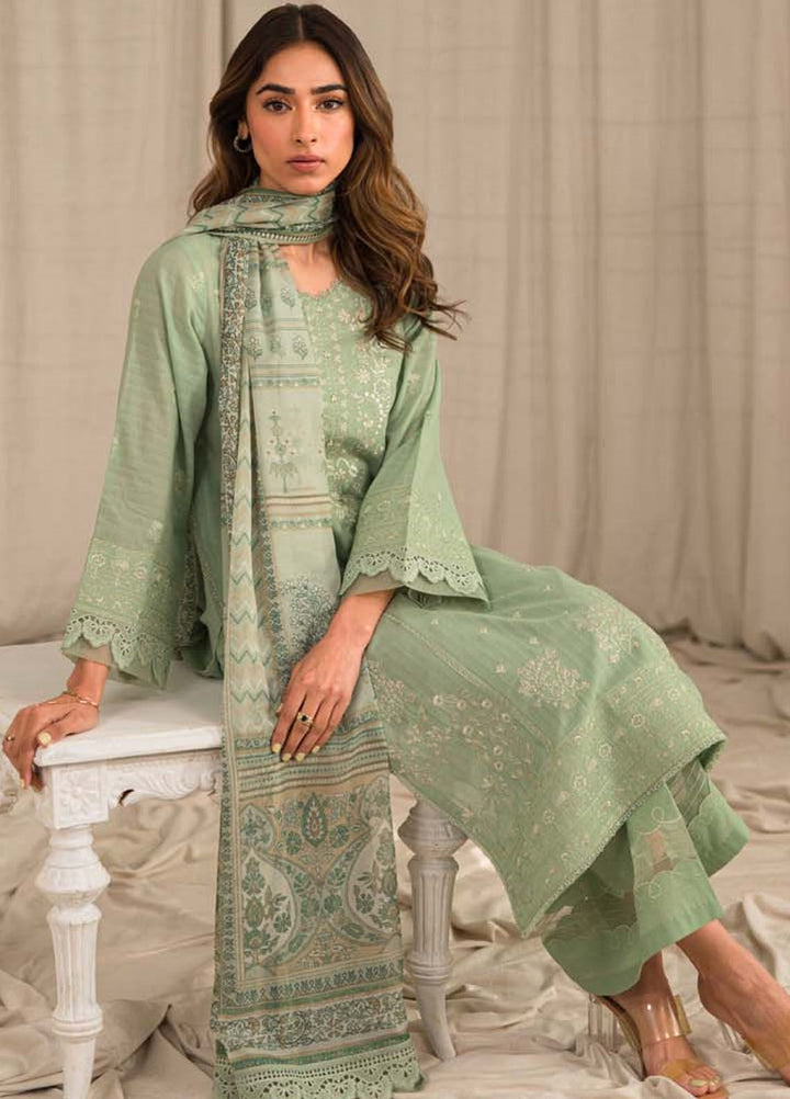 Sahar Embroidered Lawn Suit Unstitched 3 Piece SHR24LS S24-TL-L1-04 - Spring Summer Collection