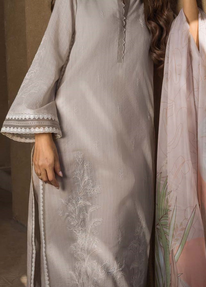 Sahar Embroidered Lawn Suit Unstitched 3 Piece SHR24LS S24-TL-L1-05 - Spring Summer Collection