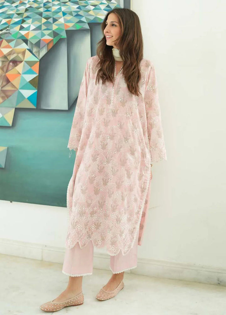 Sahar Embroidered Lawn Suit Unstitched 3 Piece SHR24S S24-EL-V2-06 - Summer Collection