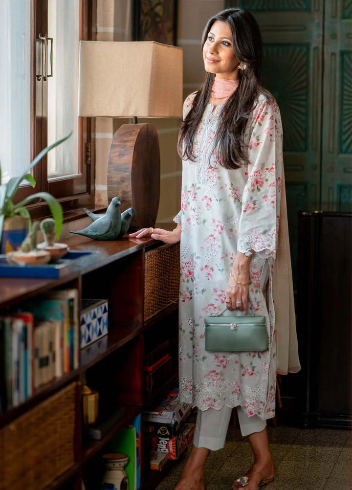 Sahar Embroidered Lawn Suit Unstitched 3 Piece SHR24S S24-EL-V2-08 - Summer Collection