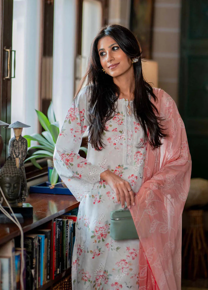 Sahar Embroidered Lawn Suit Unstitched 3 Piece SHR24S S24-EL-V2-08 - Summer Collection