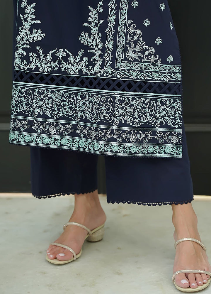 Sahar Embroidered Lawn Suits Unstitched 3 Piece El-V2-S25-01 - Summer Collection
