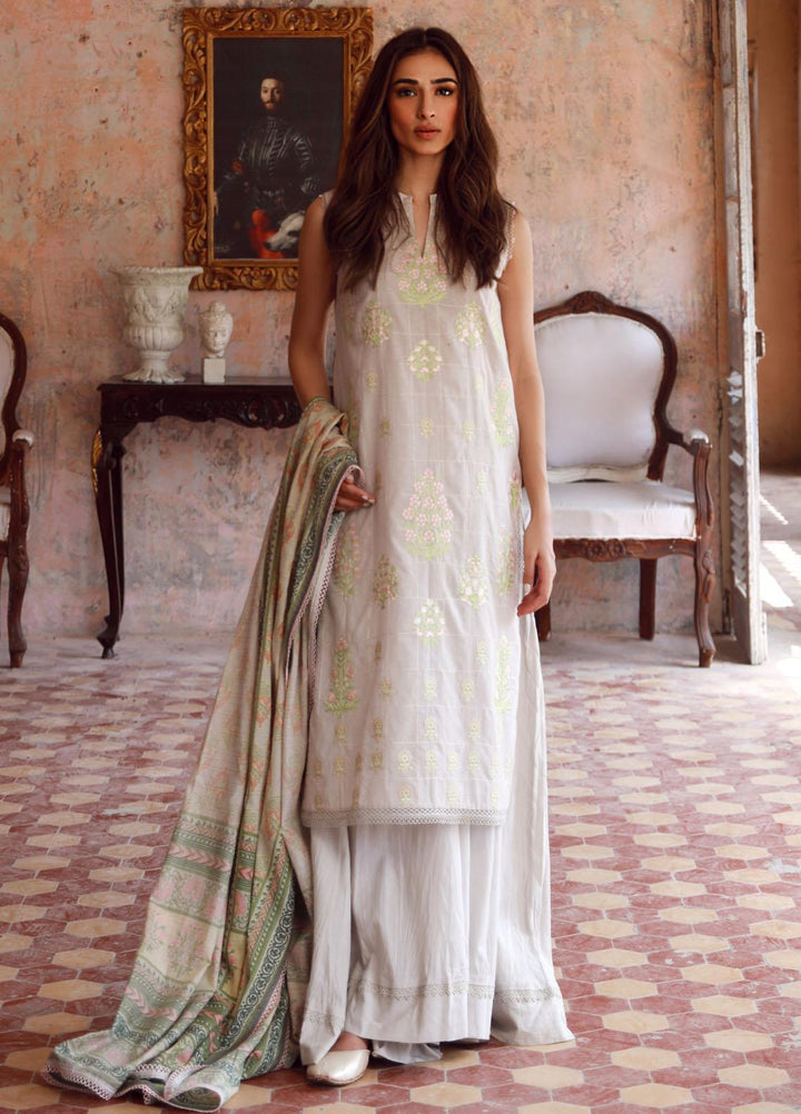 Sahar Embroidered Lawn Suits Unstitched 3 Piece SHR23EE SSL-V3-23-22 - Eid Collection