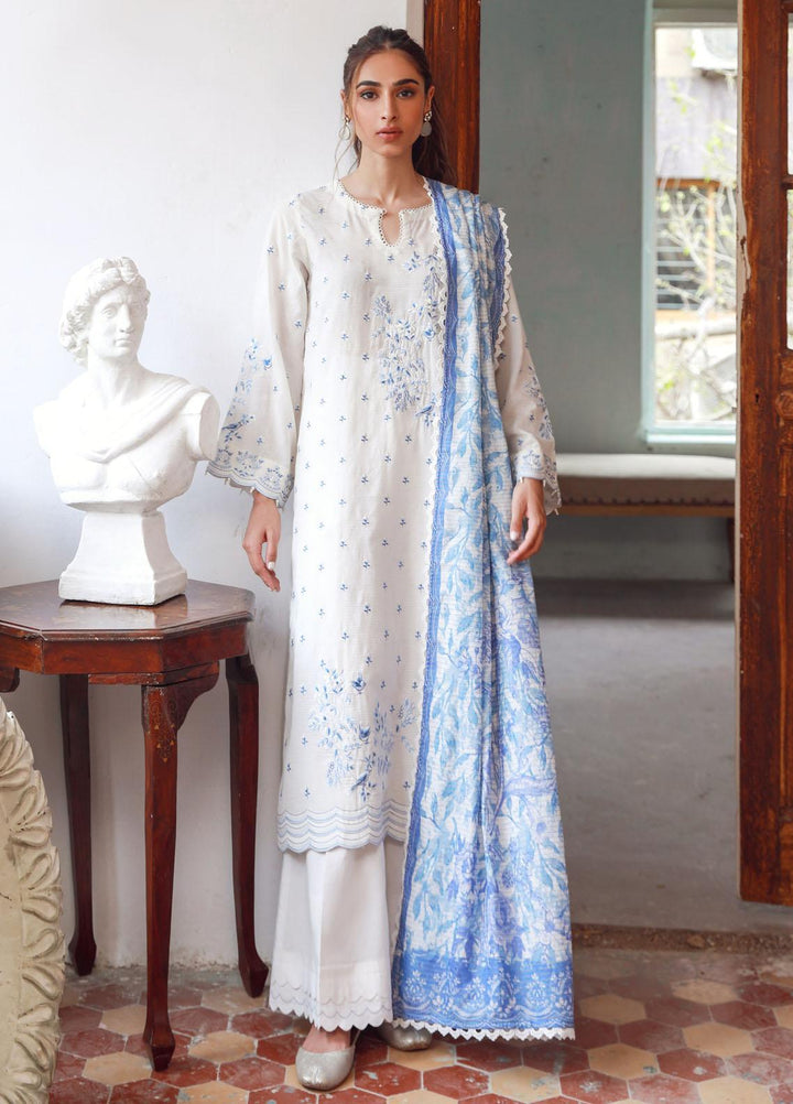 Sahar Embroidered Lawn Suits Unstitched 3 Piece SHR23EE SSL-V3-23-23 - Eid Collection
