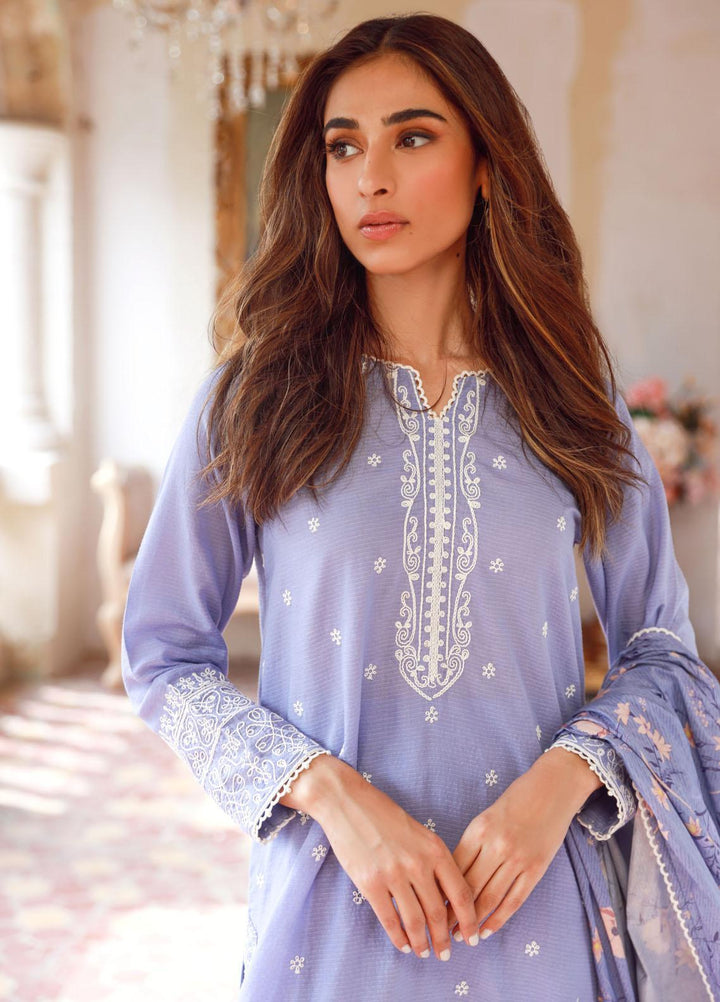 Sahar Embroidered Lawn Suits Unstitched 3 Piece SHR23EE SSL-V3-23-24 - Eid Collection