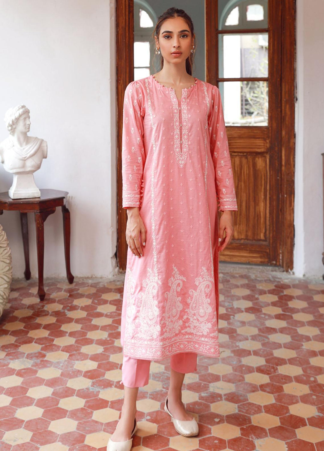 Sahar Embroidered Lawn Suits Unstitched 3 Piece SHR23EE SSL-V3-23-25 - Eid Collection