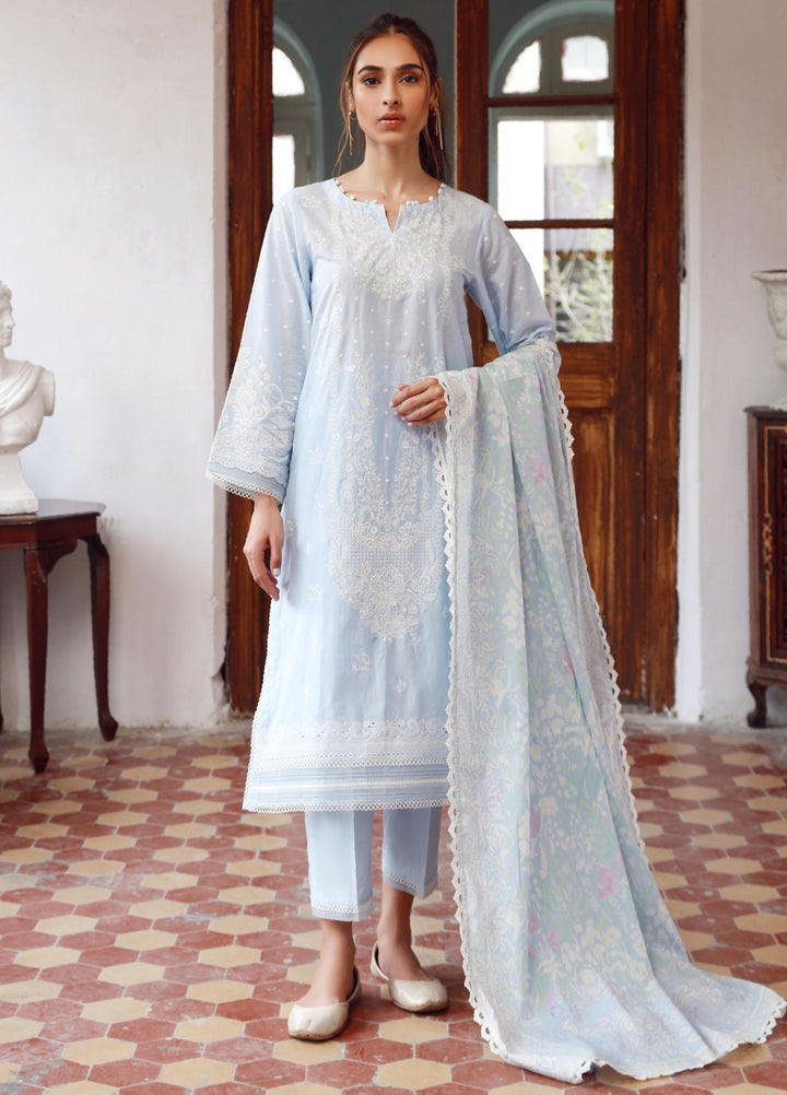 Sahar Embroidered Lawn Suits Unstitched 3 Piece SHR23EE SSL-V3-23-26 - Eid Collection