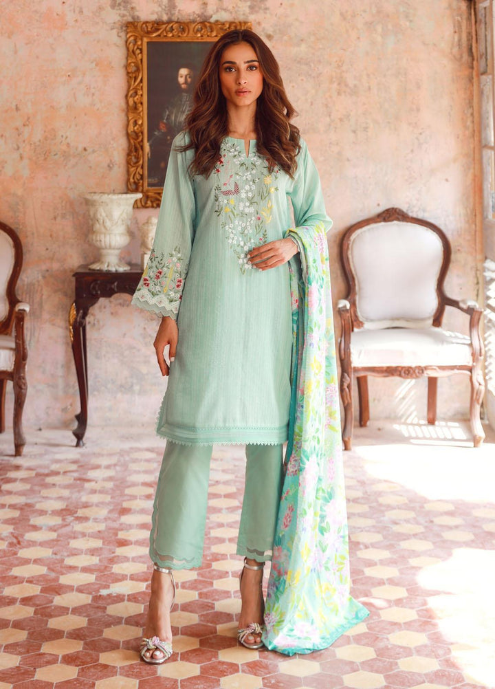 Sahar Embroidered Lawn Suits Unstitched 3 Piece SHR23EE SSL-V3-23-29 - Eid Collection