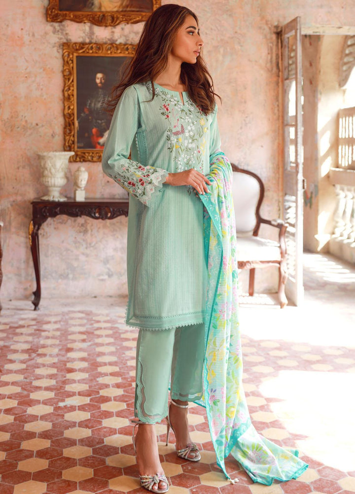 Sahar Embroidered Lawn Suits Unstitched 3 Piece SHR23EE SSL-V3-23-29 - Eid Collection