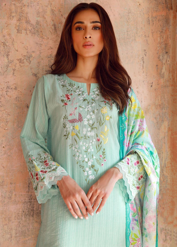 Sahar Embroidered Lawn Suits Unstitched 3 Piece SHR23EE SSL-V3-23-29 - Eid Collection