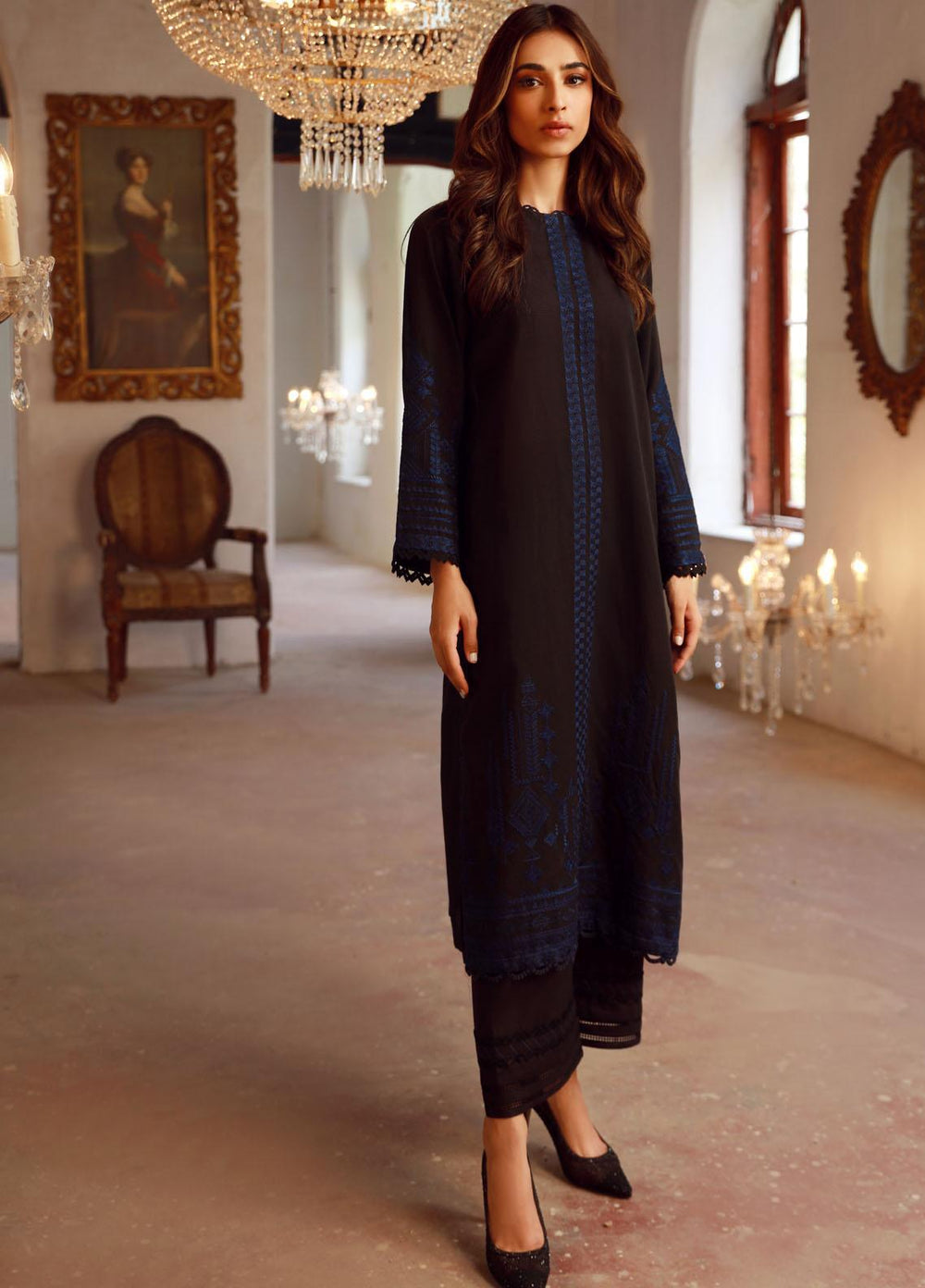 Sahar Embroidered Lawn Suits Unstitched 3 Piece SHR23EE SSL-V3-23-30 - Eid Collection