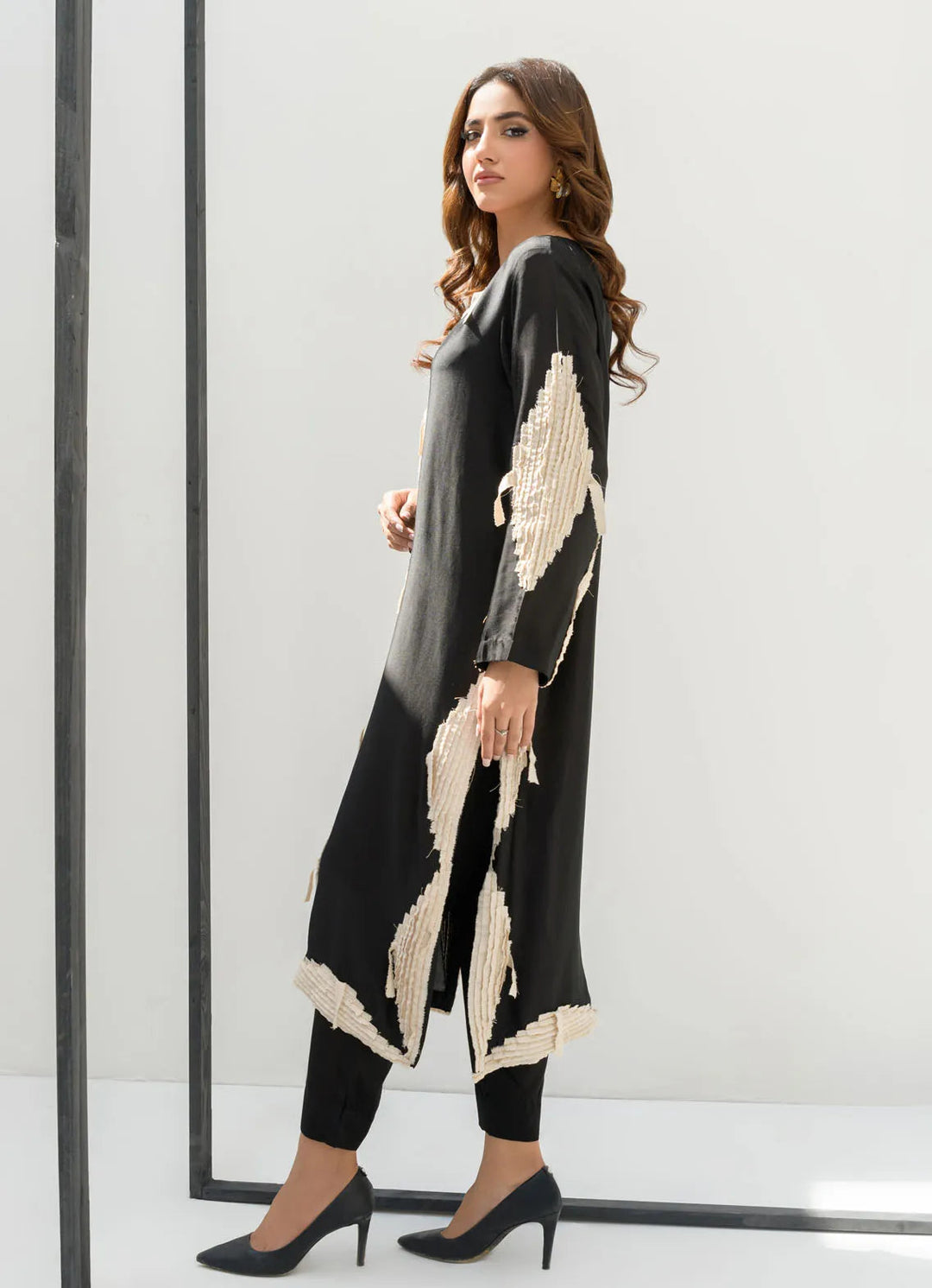 Sahar Kashif Pret Embroidered Crepe 2 Piece Suit Mystique