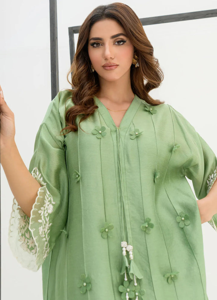 Sahar Kashif Pret Embroidered Sheesha Silk Pure 2 Piece Suit Radiant Reflections