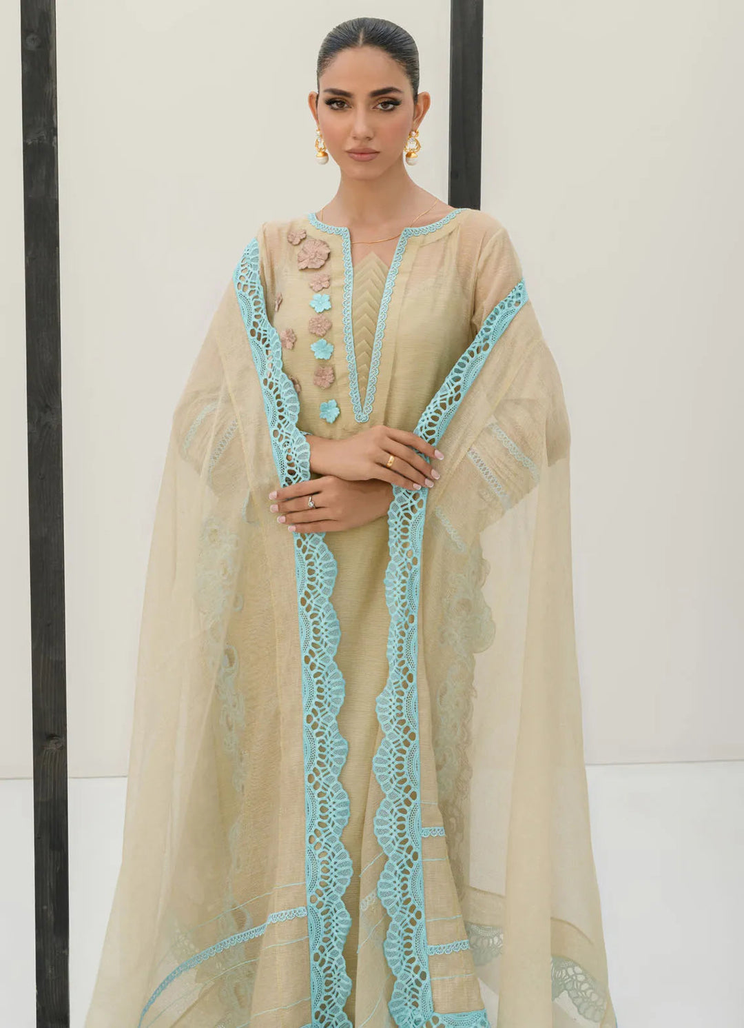 Sahar Kashif Pret Embroidered Viscose 3 Piece Suit Pure Sophistcation