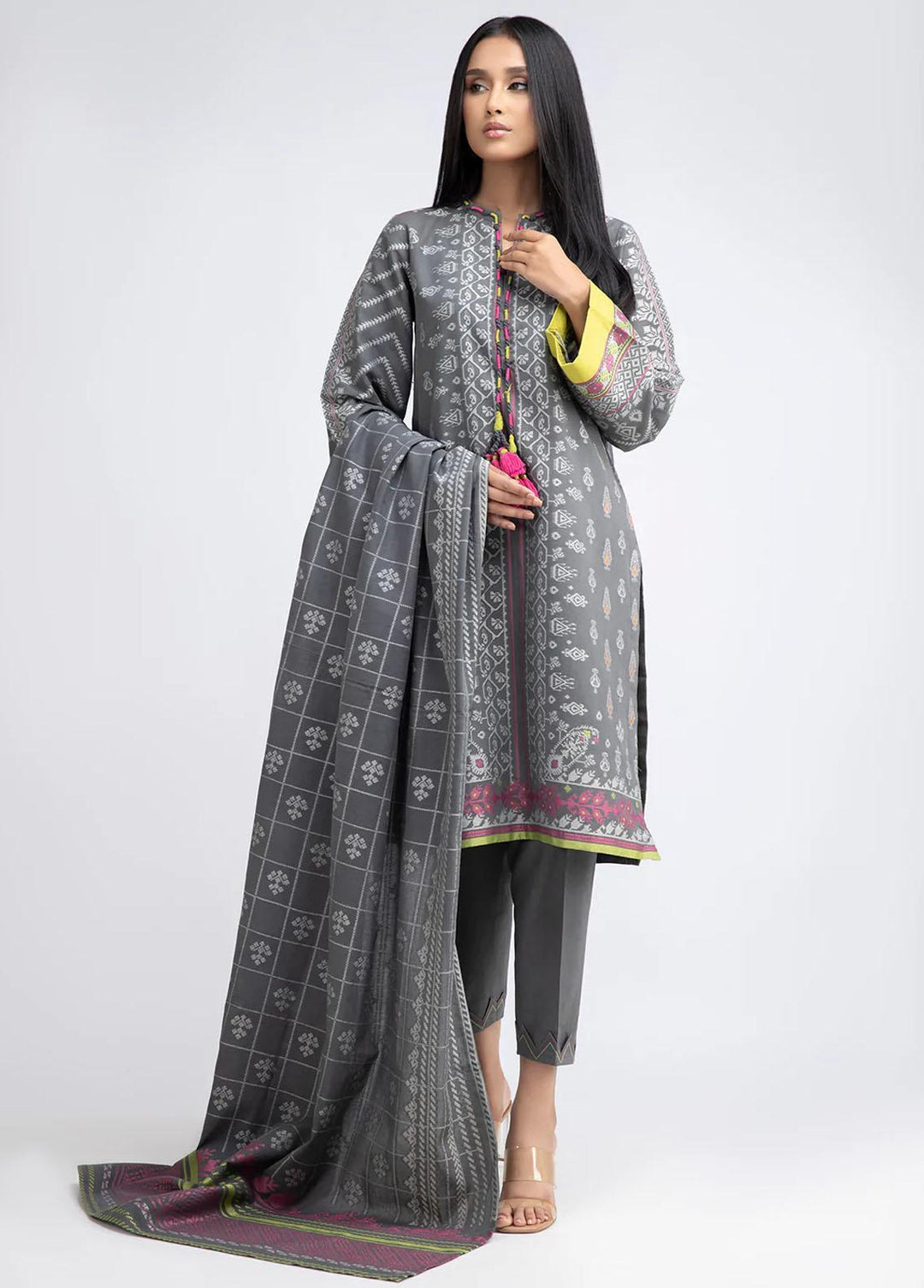 Sahar Cotton Jacquard Suits Unstitched 3 Piece SHR22J SWJ-V1-22-02 - Premium Collection