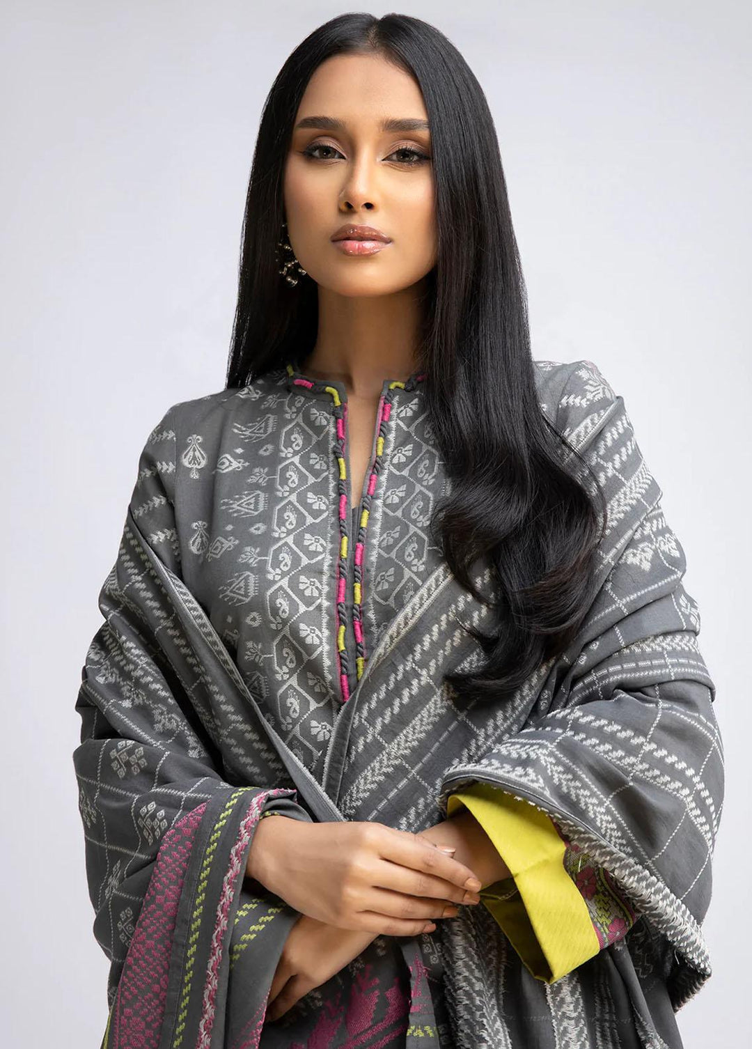 Sahar Cotton Jacquard Suits Unstitched 3 Piece SHR22J SWJ-V1-22-02 - Premium Collection