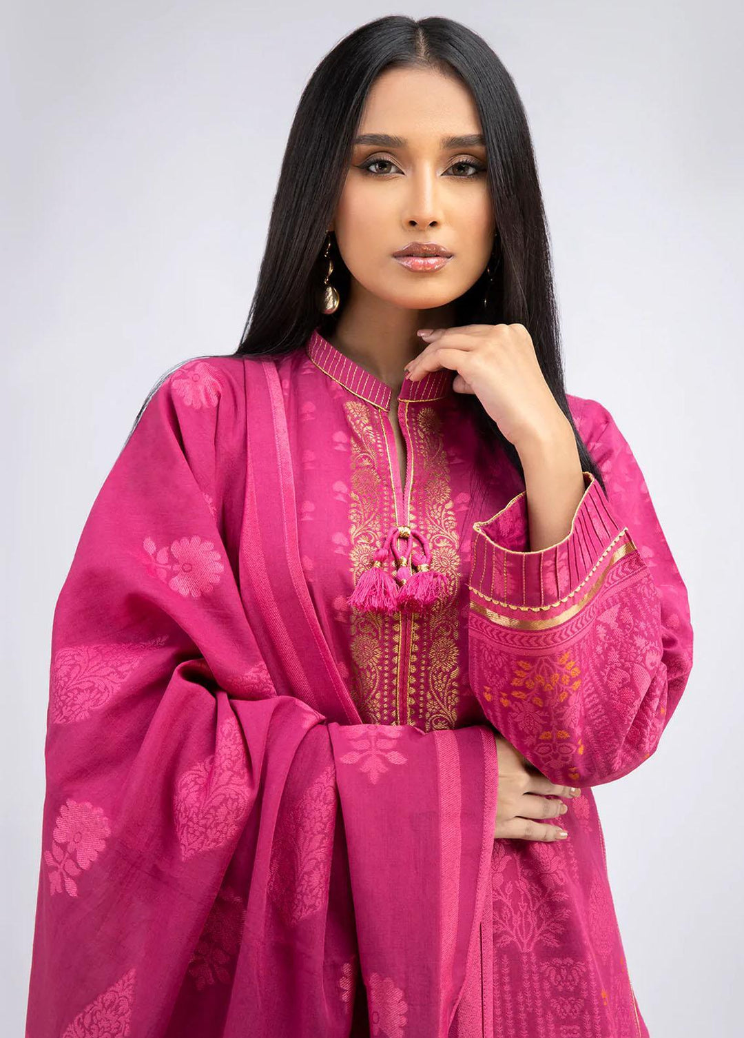 Sahar Cotton Jacquard Suits Unstitched 3 Piece SHR22J SWJ-V1-22-03 - Premium Collection