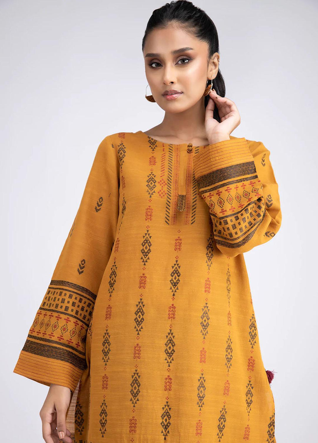 Sahar Jacquard Khaddar  Unstitched Kurti SHR22J SWJ-V1-22-08 - Premium Collection