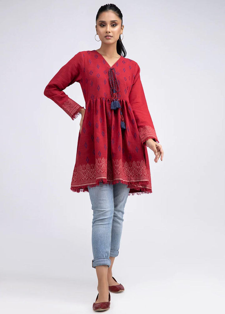 Sahar Jacquard Khaddar  Unstitched Kurti SHR22J SWJ-V1-22-09 - Premium Collection