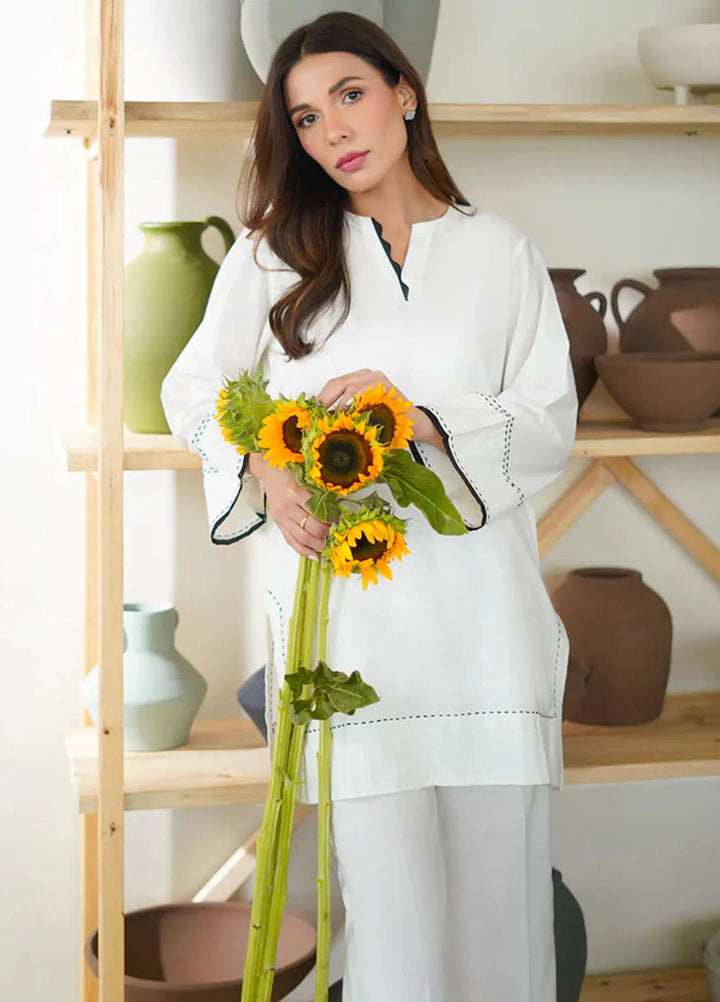 Sahar Pret Casual Cambric 2 Piece Suit SSMCS-RR-08 Frost Flair