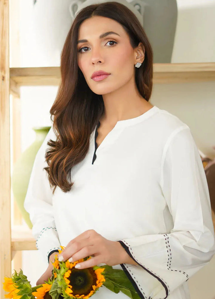 Sahar Pret Casual Cambric 2 Piece Suit SSMCS-RR-08 Frost Flair