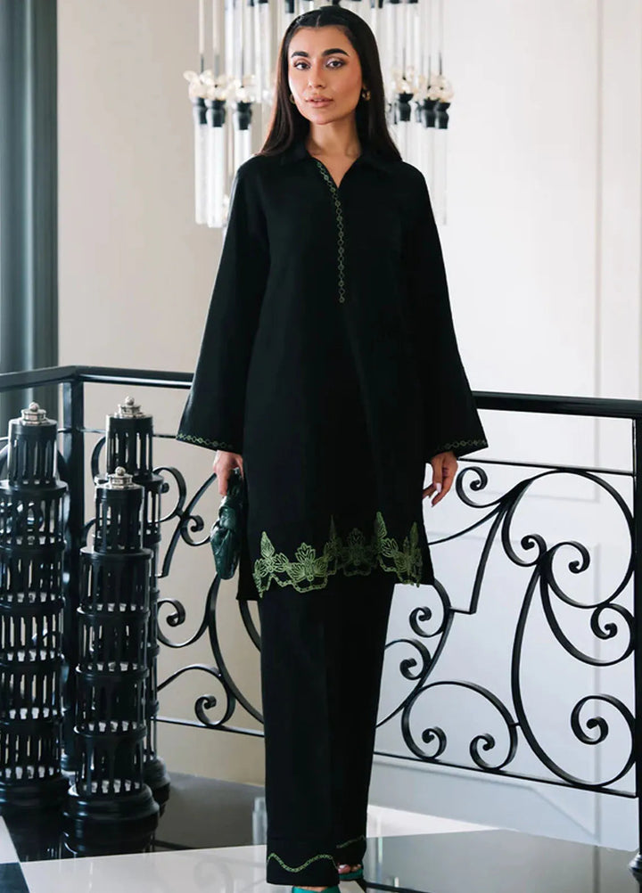 Sahar Pret Embroidered Slub Khaddar 2 Piece Suit AWEK-RK-V2-01 Shadow Garden