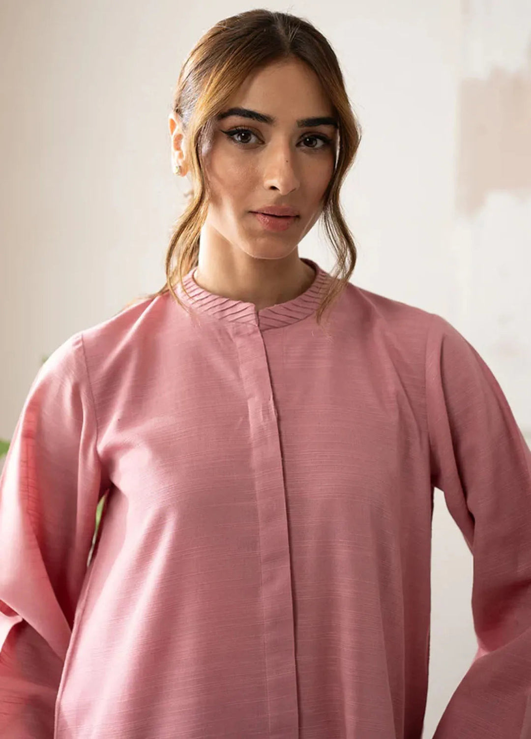 Sahar Pret Embroidered Cross Hatch 2 Piece Suit AWEK-RR-V1-05 Rosewood