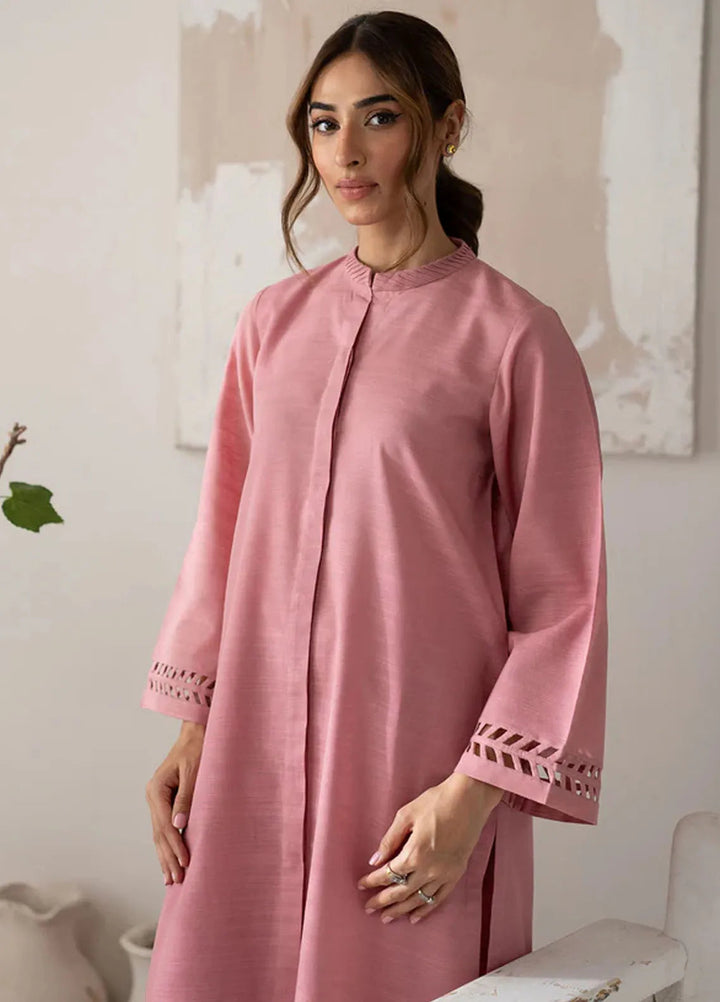 Sahar Pret Embroidered Cross Hatch 2 Piece Suit AWEK-RR-V1-05 Rosewood