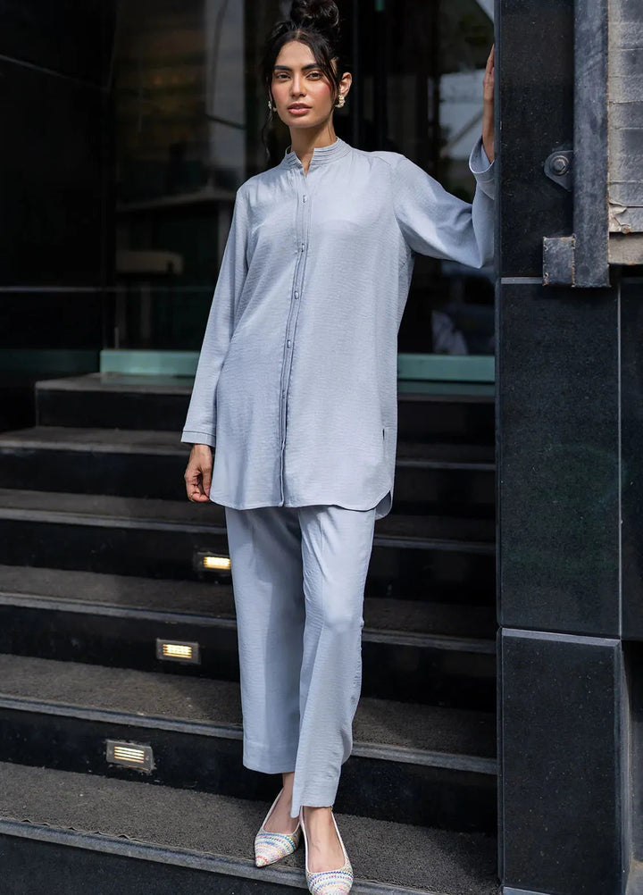 Sahar Pret Casual Cotton Crepe 2 Piece Suit SSCR-RK-03 Urban Ash