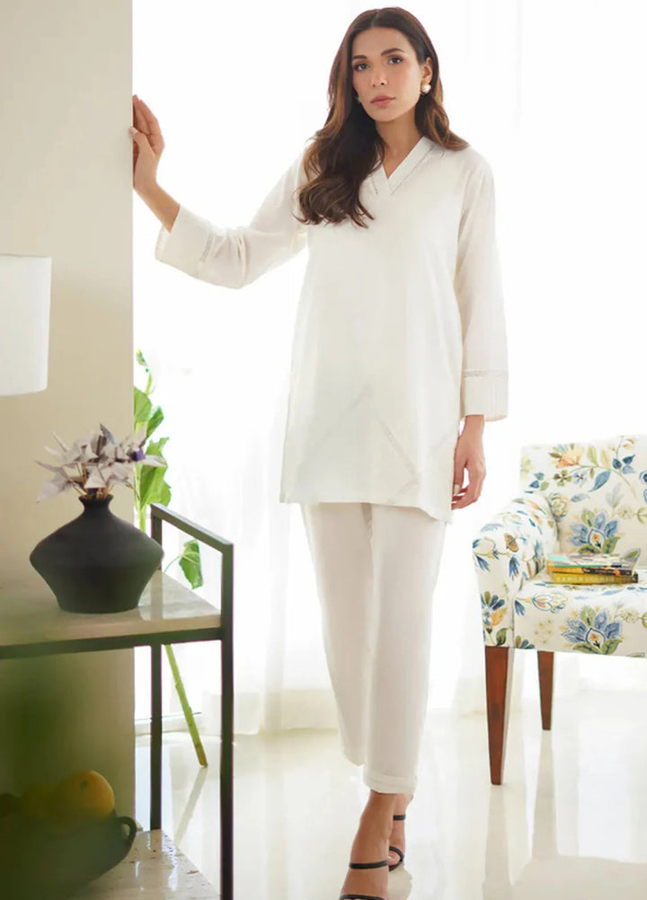 Sahar Pret Casual Dobby Jacquard 2 Piece Suit SSMCS-RR-02 Nimbus