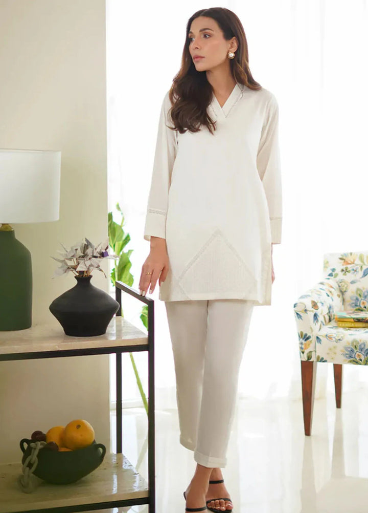 Sahar Pret Casual Dobby Jacquard 2 Piece Suit SSMCS-RR-02 Nimbus