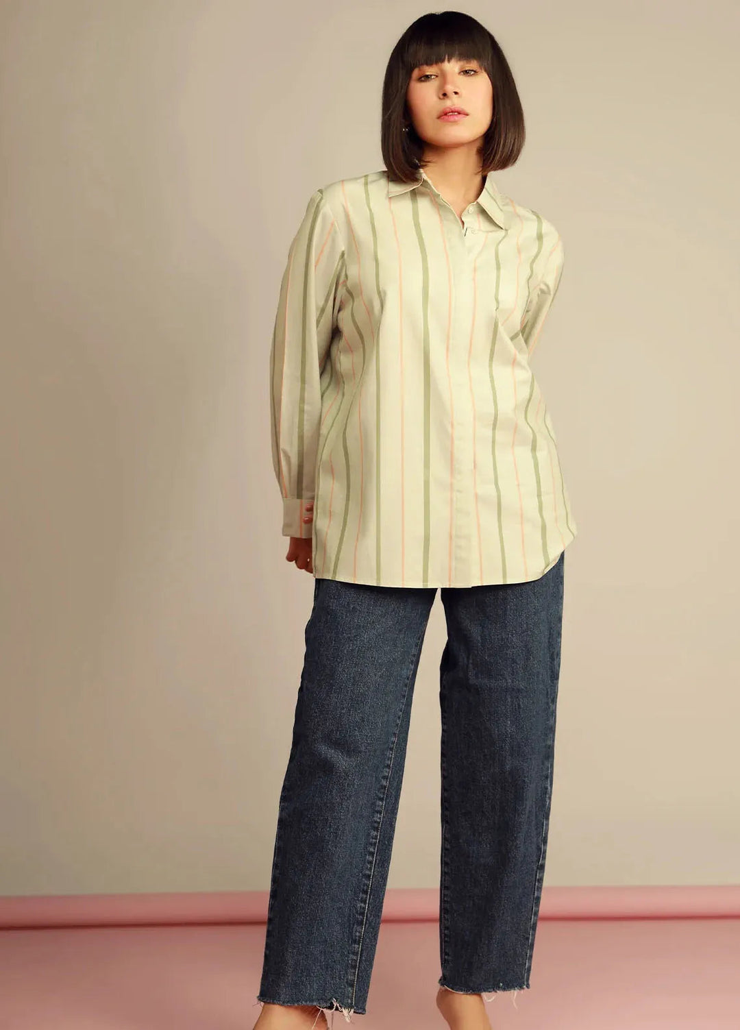 Sahar Pret Casual Poplin Shirt SSPC-RK-V2-08 Cityscape