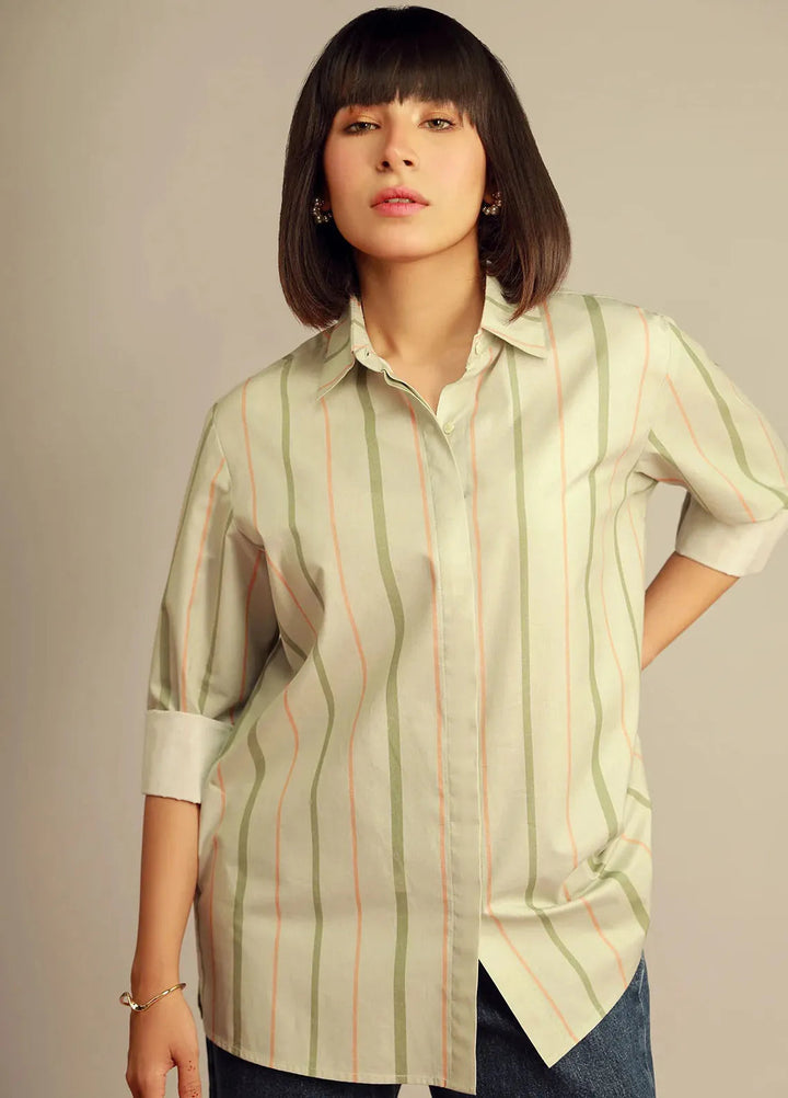 Sahar Pret Casual Poplin Shirt SSPC-RK-V2-08 Cityscape