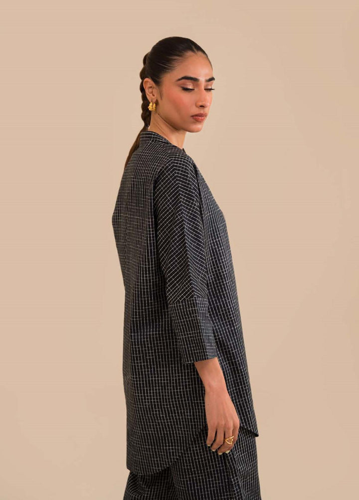 Sahar Pret Printed Cotton Satin 2 Piece Suit SWS-ZH-01 Onyx