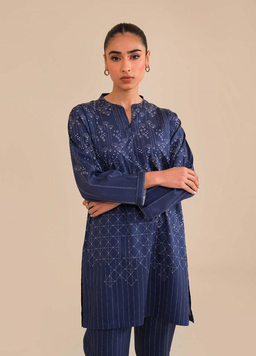 Sahar Pret Printed Cotton Satin 2 Piece Suit SWS-ZH-03 Regal