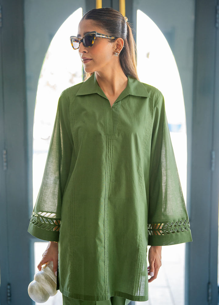 Sahar Pret Embroidered Cambric 2 Piece Suit Jade and Ivy