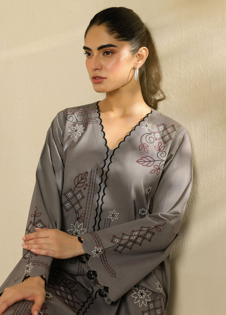 Sahar Pret Embroidered Cambric 2 Piece Suit Moonlit Peony