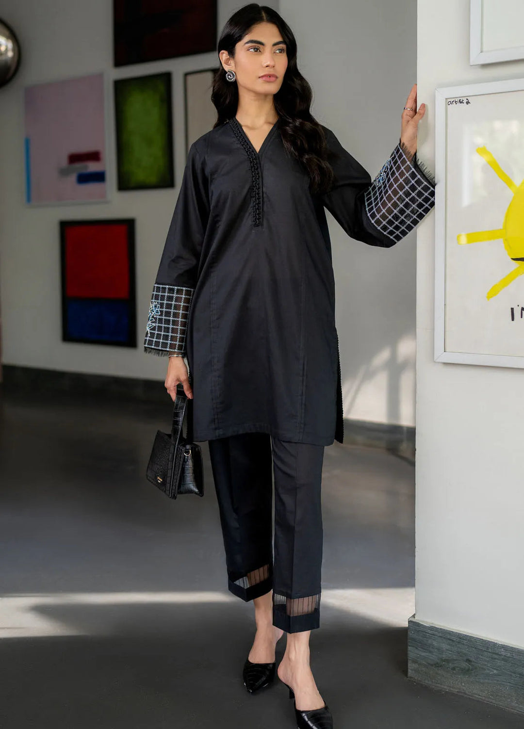 Sahar Pret Embroidered Cambric 2 Piece Suit SSEC-RR-04 Dark Ember