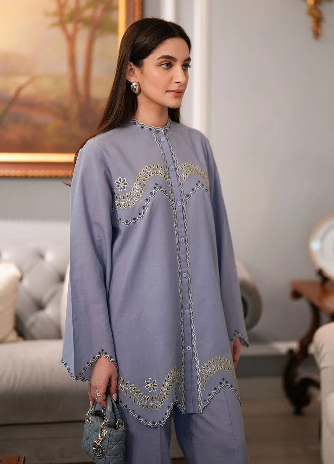 Sahar Pret Embroidered Cambric 2 Piece Suit Ssec-V2-Rr-05