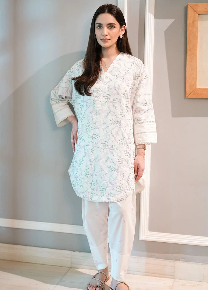 Sahar Pret Embroidered Cambric 2 Piece Suit Ssec-V3-Zh-01