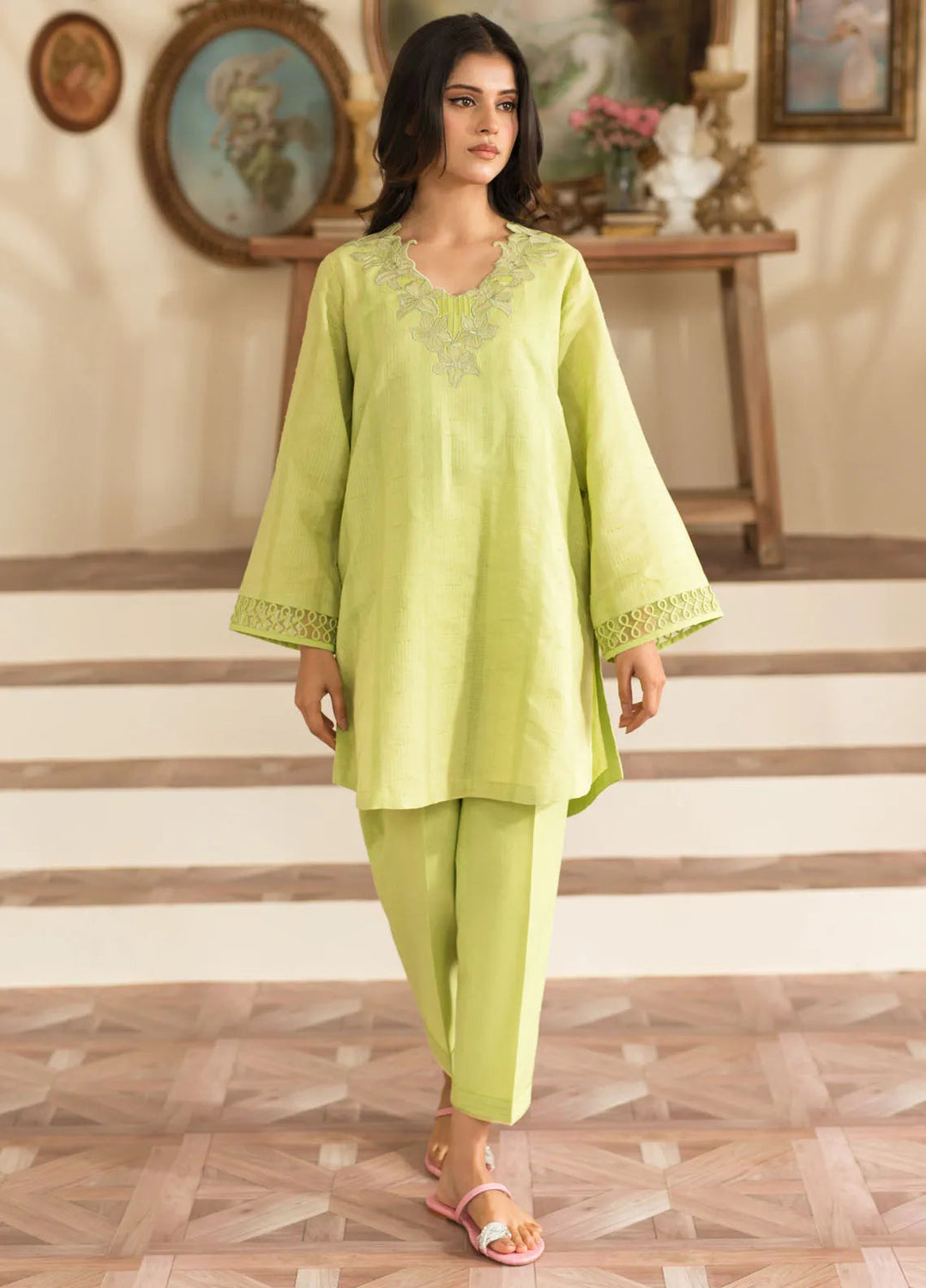 Sahar Pret Embroidered Jacquard 2 Piece Suit SSBE-RR-02 Garden Bloom